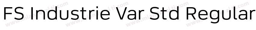 FS Industrie Var Std Regular字体转换